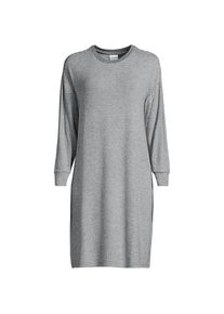LANDS' END Silky Knit Nachthemd Gestreift f&uuml;r Damen, Damen, size: regular, Grau, Polyester/Viskose/Polyester-Mischung, by Lands' End