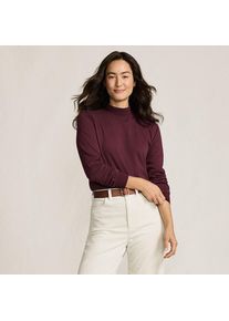 LANDS' END Stehkragen-Shirt in Petite-Gr&ouml;&szlig;e, Damen, size: petite, Rot, Baumwolle, by Lands' End