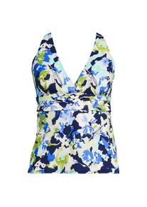 LANDS' END Tankinitop mit V-Ausschnitt f&uuml;r Damen, Damen, size: regular, Blau, Nylon-Mischung, by Lands' End