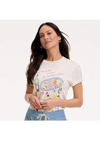 LANDS' END Grafik-Shirt f&uuml;r Damen, Damen, size: regular, Elfenbein, Baumwolle, by Lands' End