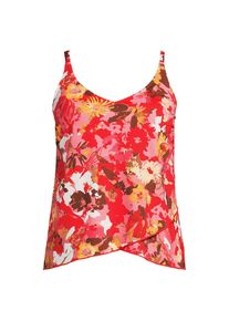 LANDS' END Tankinitop mit Tulpensaum chlorresistent f&uuml;r Damen, Damen, size: regular, Rot, Nylon-Mischung, by Lands' End