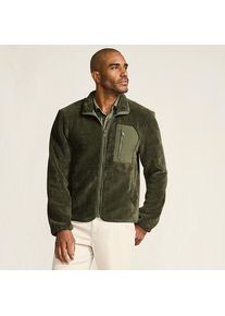 LANDS' END Aktiv Wolkenfleece-Jacke f&uuml;r Herren, Herren, size: regular, Gr&uuml;n, Baumwolle/Polyester, by Lands' End