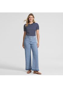 LANDS' END Recover Jeans High Waist mit weitem Bein in Plus-Gr&ouml;&szlig;e, Damen, size: plus, Blau, by Lands' End