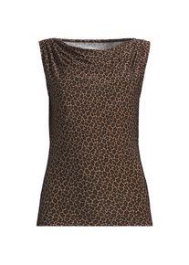 LANDS' END Silk Knit &Auml;rmelloses Top f&uuml;r Damen in Plus-Gr&ouml;&szlig;e, Damen, size: plus, Braun, Polyester-Mischung, by Lands' End