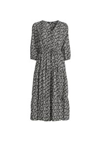 LANDS' END Midikleid mit Stufenrock f&uuml;r Damen, Damen, size: petite, Schwarz, by Lands' End