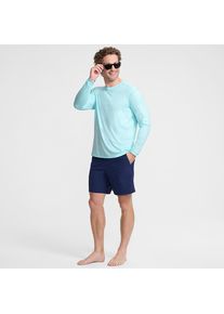 LANDS' END Langarm-Badeshirt f&uuml;r Herren, Herren, size: regular, Blau, by Lands' End