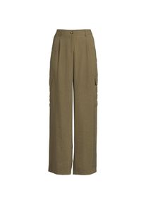 LANDS' END Flie&szlig;ende Cargohose mit weitem Bein f&uuml;r Damen, Damen, size: regular, Gr&uuml;n, by Lands' End