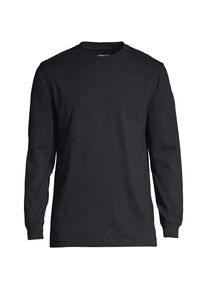 LANDS' END Super-T Langarm-Shirt f&uuml;r Herren, Classic Fit, Tallgr&ouml;&szlig;e, Herren, size: tall, Schwarz, Baumwolle, by Lands' End