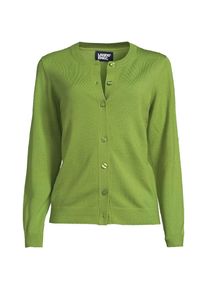 LANDS' END Merino-Cardigan f&uuml;r Damen in Petite-Gr&ouml;&szlig;e, Damen, size: petite, Gr&uuml;n, Wolle, by Lands' End