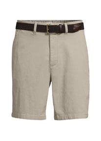 LANDS' END Chino-Shorts mit Textur und G&uuml;rtel f&uuml;r Herren, Herren, size: regular, Elfenbein, Baumwolle/Lyocell (Viskose)/Baumwoll-Mischung, by Lands' End
