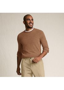 LANDS' END Kaschmirpullover mit rundem Ausschnitt in Tall-Gr&ouml;&szlig;e, Herren, size: tall, Braun, Kaschmir, by Lands' End