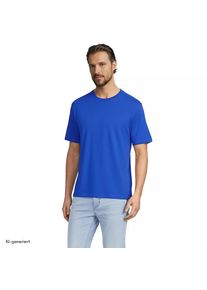 LANDS' END Super-T Kurzarm-Shirt f&uuml;r Herren, Classic Fit, Herren, size: regular, Blau, Baumwolle, by Lands' End
