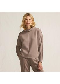 LANDS' END Samtweiches Sweatshirt f&uuml;r Damen in Petite-Gr&ouml;&szlig;e, Damen, size: petite, Braun, Polyester/Polyester-Mischung/Baumwolle Modal, by Lands' End