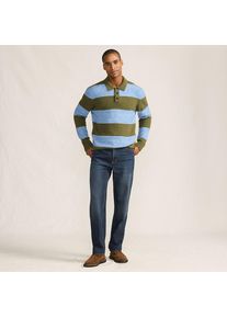 LANDS' END Stretch-Denim Jeans, Classic Fit, Herren, size: regular, Blau, Baumwoll-Mischung, by Lands' End