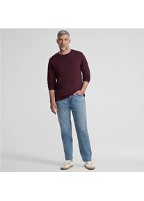 LANDS' END Supima Langarm-Shirt mit Rundhalsausschnitt, Herren, size: regular, Rot, Baumwolle, by Lands' End