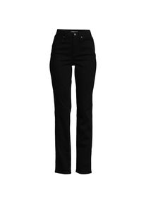 LANDS' END Farbige Straight Fit Jeans High Waist in Plus-Gr&ouml;&szlig;e, Damen, size: plus, Schwarz, Elasthan/Baumwoll-Mischung/Polyester-Mischung, by Lands' End