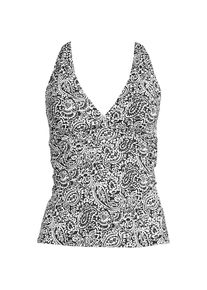 LANDS' END Tankinitop mit V-Ausschnitt f&uuml;r Damen, Damen, size: regular, Schwarz, Nylon-Mischung, by Lands' End