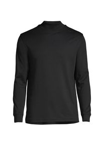 LANDS' END Supima Stehbundshirt f&uuml;r Herren, Classic Fit, Herren, size: regular, Schwarz, Baumwolle, by Lands' End