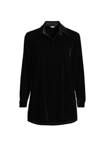 LANDS' END Samtbluse f&uuml;r Damen in Plus-Gr&ouml;&szlig;e, Damen, size: plus, Schwarz, Polyester, by Lands' End