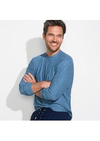 LANDS' END Langarm-Badeshirt f&uuml;r Herren, Herren, size: regular, Blau, by Lands' End