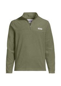 LANDS' END Anyweather Fleece-Pullover mit Rei&szlig;verschluss, Herren, size: regular, Gr&uuml;n, Polyester, by Lands' End