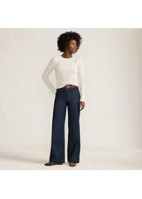 LANDS' END Recover Jeans High Waist mit weitem Bein in Plus-Gr&ouml;&szlig;e, Damen, size: plus, Blau, by Lands' End