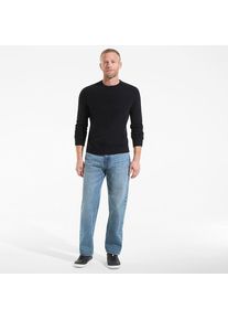 LANDS' END Kaschmirpullover mit rundem Ausschnitt in Tall-Gr&ouml;&szlig;e, Herren, size: tall, Schwarz, Kaschmir, by Lands' End