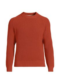 LANDS' END Drifter Strukturstrick-Pullover f&uuml;r Herren, Herren, size: regular, Braun, Baumwolle, by Lands' End