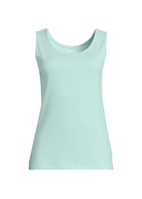 LANDS' END Baumwoll-Top f&uuml;r Damen, Damen, size: regular, Blau, Baumwolle, by Lands' End