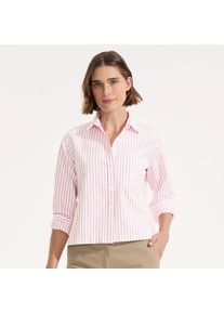 LANDS' END Verk&uuml;rzte Oxfordbluse f&uuml;r Damen, Damen, size: regular, Rot, Baumwolle, by Lands' End