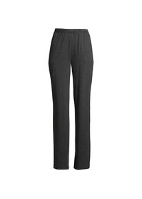 LANDS' END Straight Fit Freizeithose SPORT KNIT f&uuml;r Damen in Plus-Gr&ouml;&szlig;e, Damen, size: plus, Schwarz, Baumwolle, by Lands' End