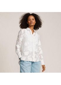 LANDS' END Bluse mit floraler Bestickung f&uuml;r Damen, Damen, size: regular, Wei&szlig;, Baumwolle/Viskose/Baumwoll-Mischung, by Lands' End