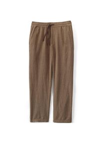 LANDS' END Soft Ease Classic Fit Schlupfbund-Hose aus Leinenmix f&uuml;r Herren, Herren, size: regular, Braun, Leinen/Baumwoll-Mischung, by Lands' End