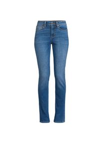 LANDS' END Straight Fit Recover Jeans Mid Waist in Plus-Gr&ouml;&szlig;e, Damen, size: plus, Blau, Elasthan/Baumwoll-Mischung/Polyester-Mischung, by Lands' End
