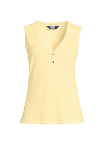 LANDS' END Top aus Leinenmix in Plus-Gr&ouml;&szlig;e f&uuml;r Damen, Damen, size: plus, Gelb, Baumwolle/Leinen/Baumwoll-Mischung, by Lands' End
