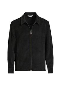 LANDS' END Cord-Hemdjacke f&uuml;r Herren, Herren, size: regular, Schwarz, Polyester/Nylon/Polyester-Mischung, by Lands' End