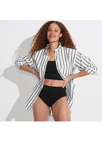 LANDS' END Bikinihose zum Umschlagen, High Waist, f&uuml;r Damen, Damen, size: regular, Schwarz, Nylon-Mischung, by Lands' End