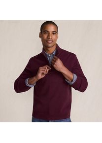 LANDS' END Kaschmir-Pullover mit Rei&szlig;verschluss, Herren, size: regular, Rot, Kaschmir, by Lands' End