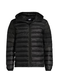 LANDS' END Ultraleichte verstaubare Daunen-Kapuzenjacke WANDERWEIGHT f&uuml;r Herren, Herren, size: regular, Schwarz, Polyester/Nylon, by Lands' End