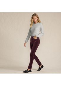 LANDS' END Slim Fit Samthose High Waist f&uuml;r Damen in Petite-Gr&ouml;&szlig;e, Damen, size: petite, Rot, Baumwoll-Mischung, by Lands' End