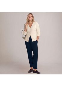 LANDS' END Straight Fit Freizeithose SPORT KNIT f&uuml;r Damen, Damen, size: regular, Blau, Baumwolle, by Lands' End