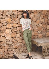 LANDS' END 7/8-Cargohose aus Lyocell-Mischung Mid Waist f&uuml;r Damen, Damen, size: regular, Gr&uuml;n, Baumwolle/Baumwoll-Mischung, by Lands' End