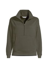 LANDS' END Sweatshirt SERIOUS SWEATS mit Rei&szlig;verschluss f&uuml;r Damen, Damen, size: regular, Gr&uuml;n, Baumwoll-Mischung/Polyester-Mischung, by Lands' End
