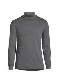 LANDS' END Supima Rollkragenshirt f&uuml;r Herren, Classic Fit, Herren, size: regular, Schwarz, Baumwolle, by Lands' End