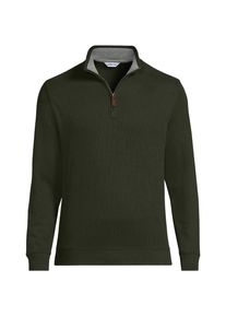 LANDS' END Rei&szlig;verschluss-Pullover aus Bedford-Ripp f&uuml;r Herren, Herren, size: regular, Braun, Baumwolle, by Lands' End