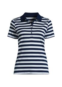 LANDS' END Supima-Poloshirt f&uuml;r Damen, Damen, size: regular, Blau, Baumwolle, by Lands' End