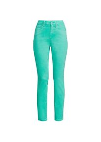 LANDS' END Slim Fit Stretch-Jeans High Waist in Plus-Gr&ouml;&szlig;e, Damen, size: plus, Gr&uuml;n, Elasthan/Baumwoll-Mischung/Polyester-Mischung, by Lands' End
