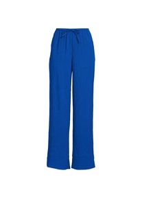 LANDS' END Weite Crinkle-Hose f&uuml;r Damen, Damen, size: regular, Blau, Nylon/Viskose, by Lands' End