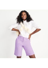LANDS' END Chino-Bermudas f&uuml;r Damen, Damen, size: regular, Lila, Elasthan/Baumwoll-Mischung, by Lands' End