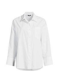 LANDS' END Langarm-Hemdbluse f&uuml;r Damen, Damen, size: regular, Wei&szlig;, Baumwolle/Polyester-Mischung, by Lands' End